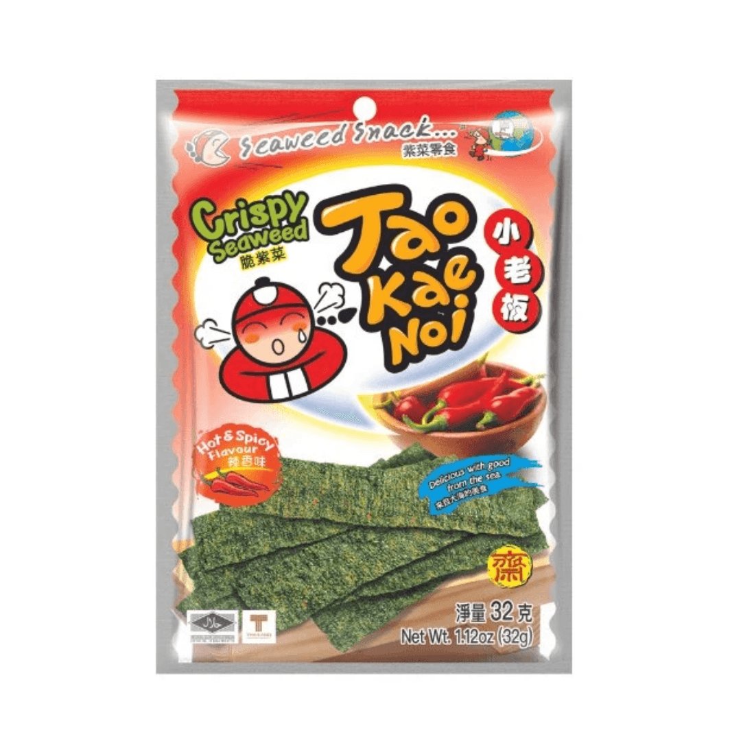 Tao Kae Noi Crispy Hot Spicy Seaweed 32g