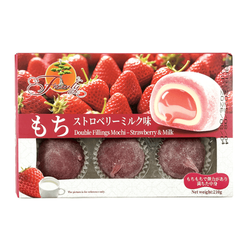 FIRMLY Double Fillings Mochi - Strawberry and Milk 210g