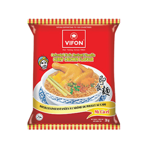 Vifon Oriental Instantní nudlová polévka s příchutí kuřecího kari 60g