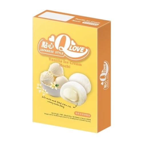 QLove Vanilla Ice Cream Deluxe Mochi 180g