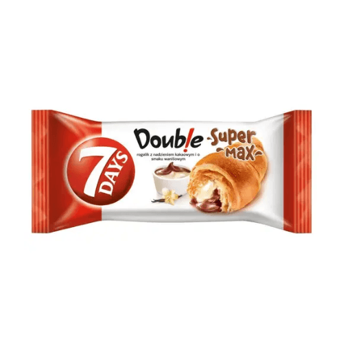 7days Croissant Super Max Double kakaový s vanilkou 110g