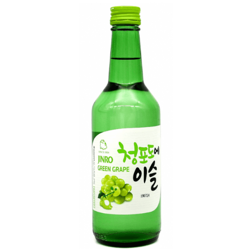 Soju Jinro Green Grape 350ml  – Korejské soju se zeleným hroznem