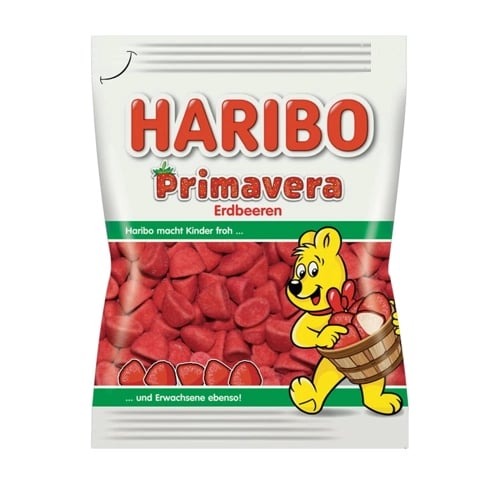 Haribo Bonbóny primavera jahoda želé v cukru 100g