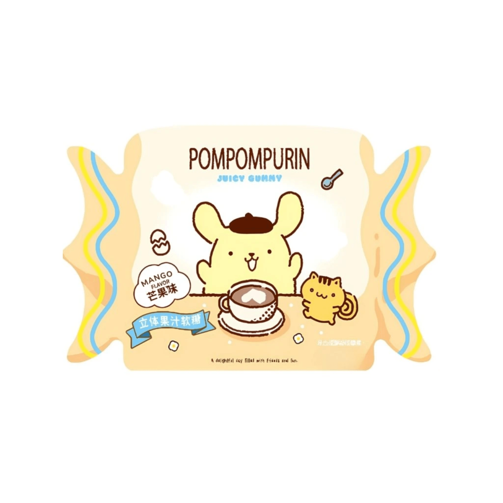 Qi Pompompurin Mango Gummy Candy 36g