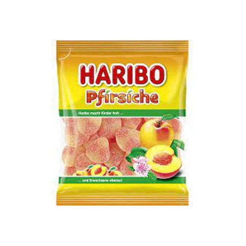 Haribo Pfirsiche 175g – Broskvové želé bonbóny plné ovocné chuti