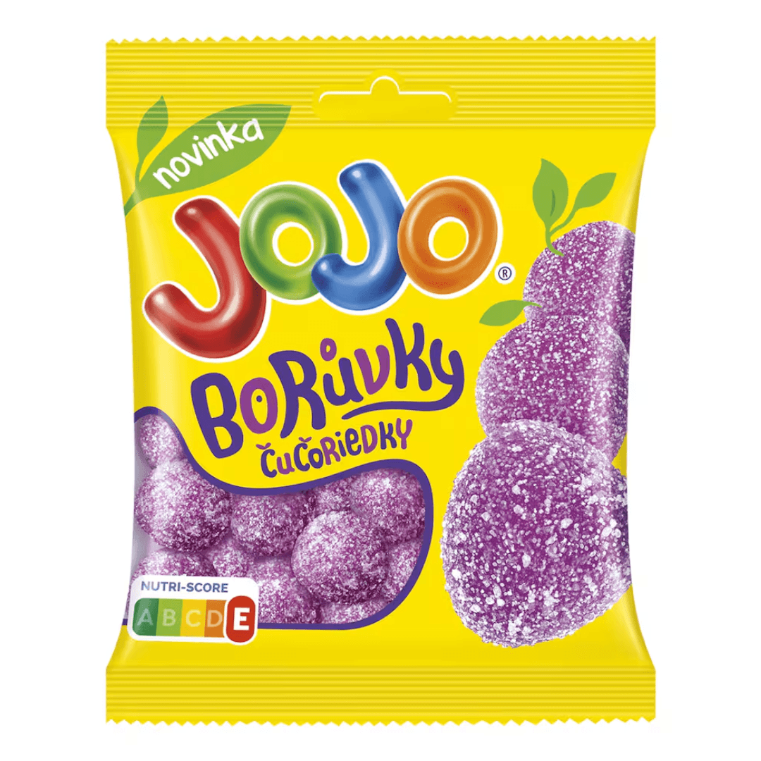 Jojo Bonbóny kyselé borůvky ovocné želé 80g