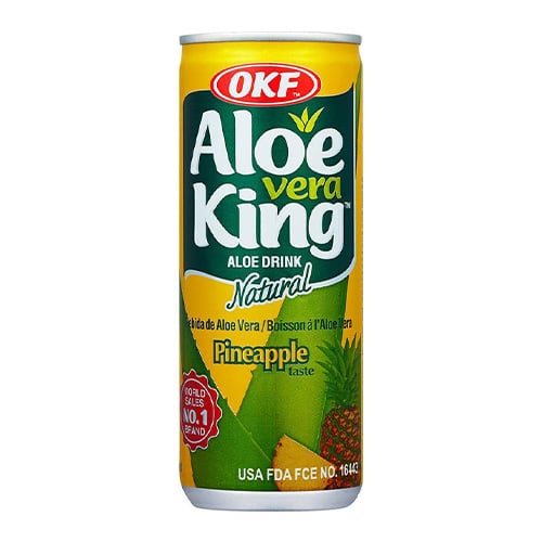 OKF Aloe vera King Natural nápoj 240ml plech 