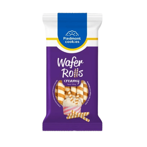 Piedmont Cookies Vaflové trubičky s náplni kakao & smetana 160 g