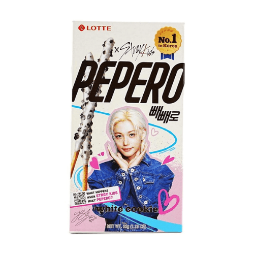 Lotte Pepero Stray Kids White Cookie 32g