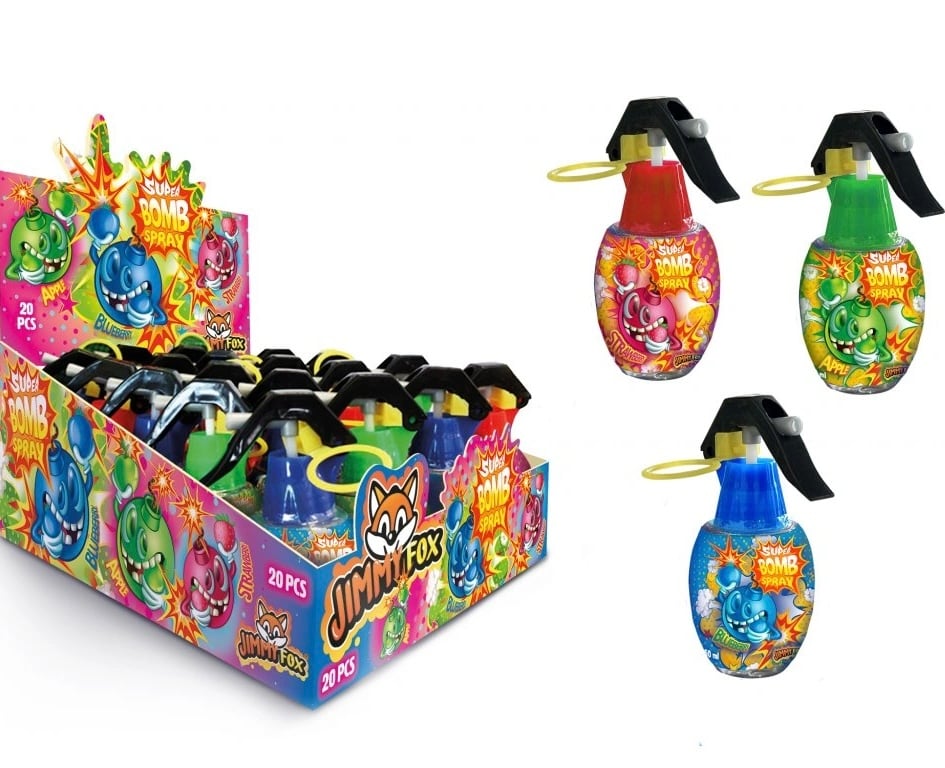 Jimmy Fox Super Bomb Spray 50ml – Ovocný/kyselý sprej pro děti