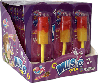 Music Lollipop 10g – Ovocné lízátko s hudebním motivem