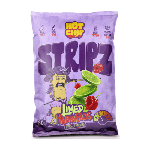 Hot Chip Strips Limed Habaneros 80 g