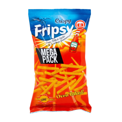 Fripsy Baked Ketchup 120g x 12 – Pečený snack s chutí kečupu