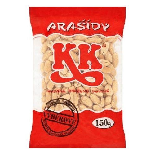 KK Arašídy pražené solené 150g x 12 ks