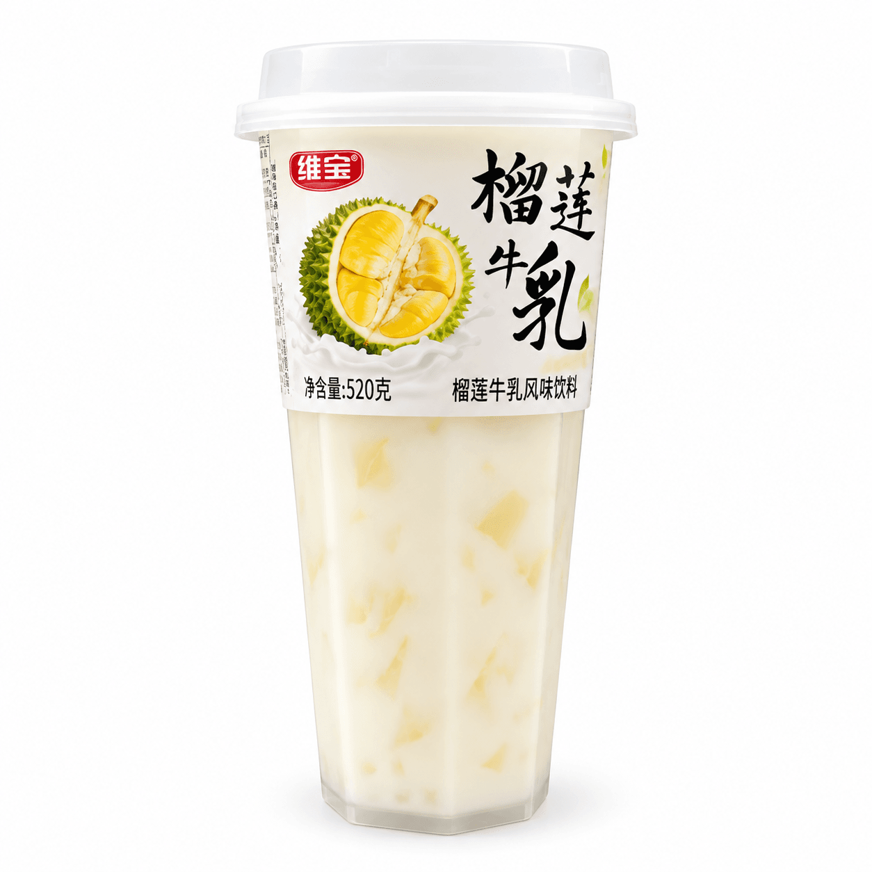 Weibao Durian Flavored Pearl Yogurt Drink 520ml
