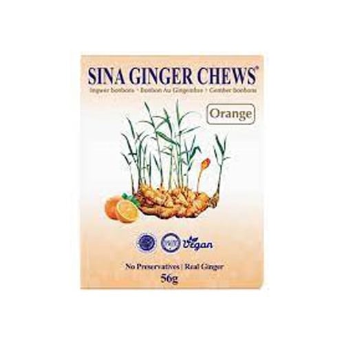 Sina Ginger Orange Candy 56g x 12