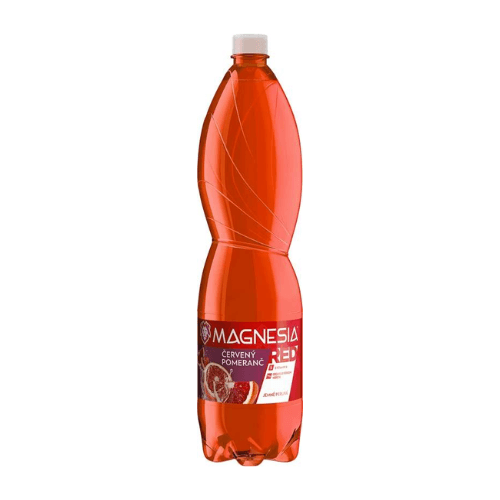 Magnesia Red Minerální voda červený pomeranč jemně perlivá 1,5l
