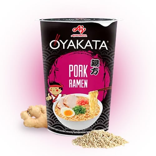 Oyakata instantní nudle 62g vepřové v kelímku