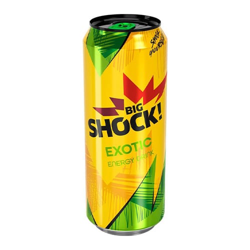 Big Shock Energetický nápoj Exotic 500ml plech