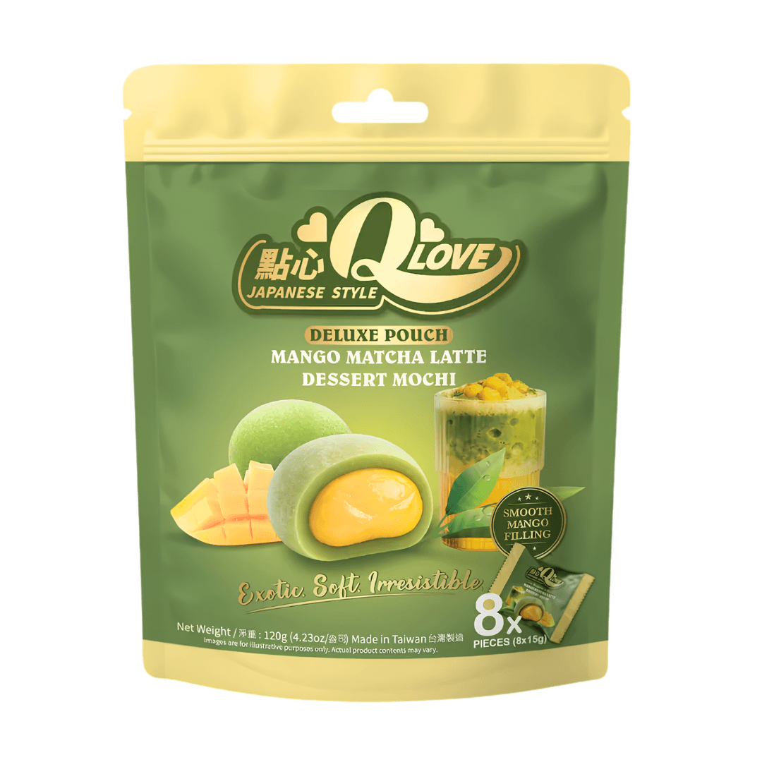 QLove Mango Matcha Mochi Deluxe Pouch 120g