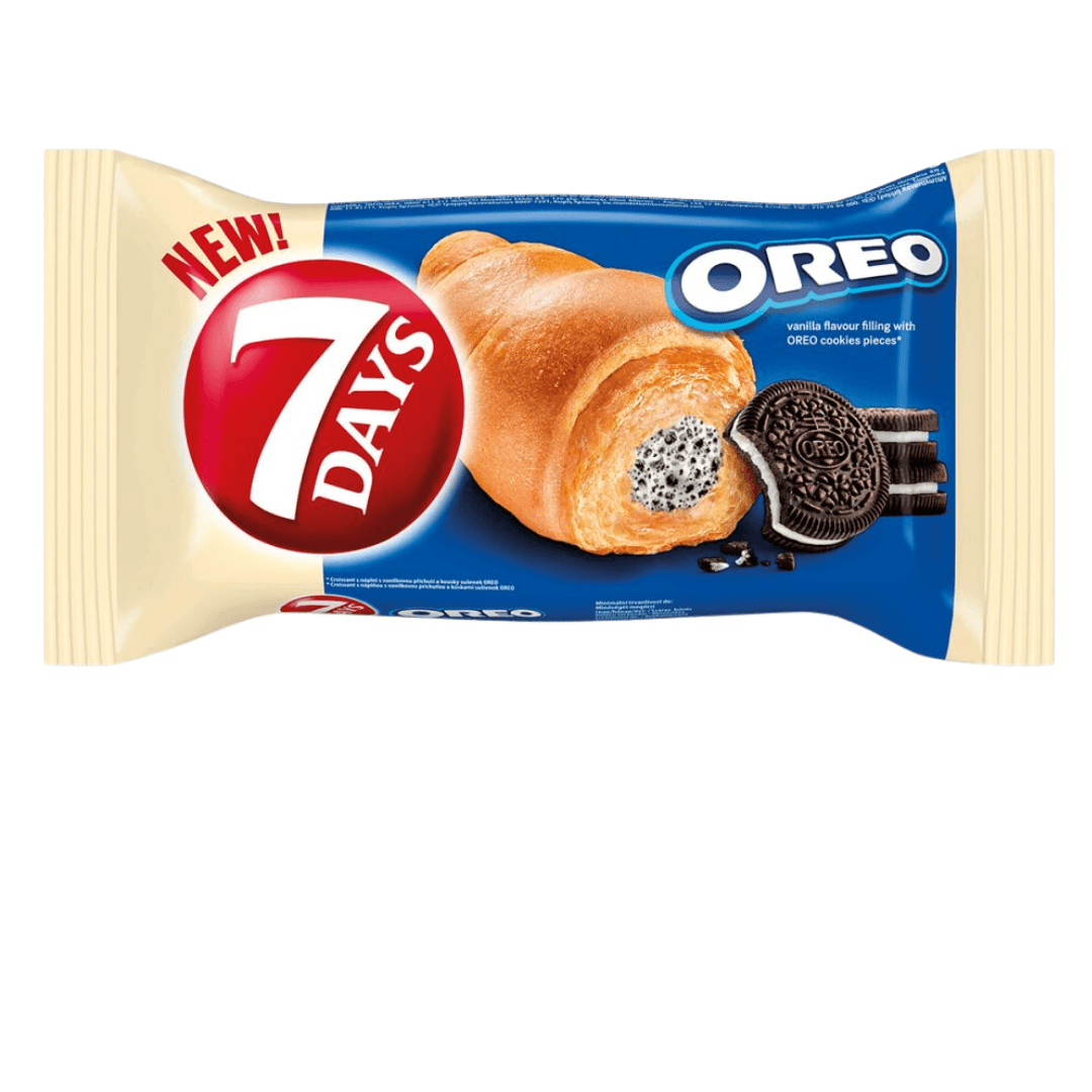 7days Croissant vanilkový se sušenkou Oreo 60g