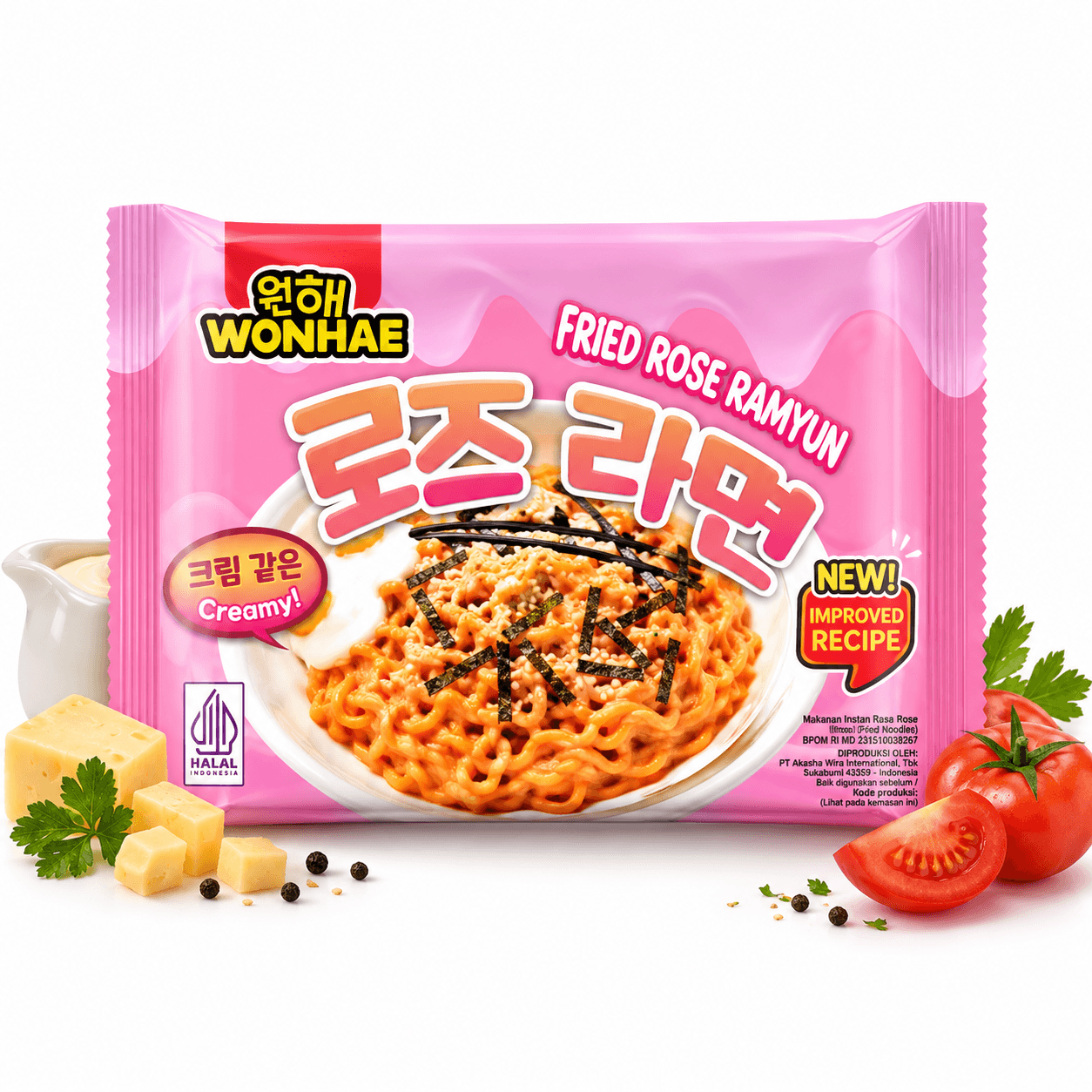 Wonhae Creamy Rose Fried Noodles 97 g