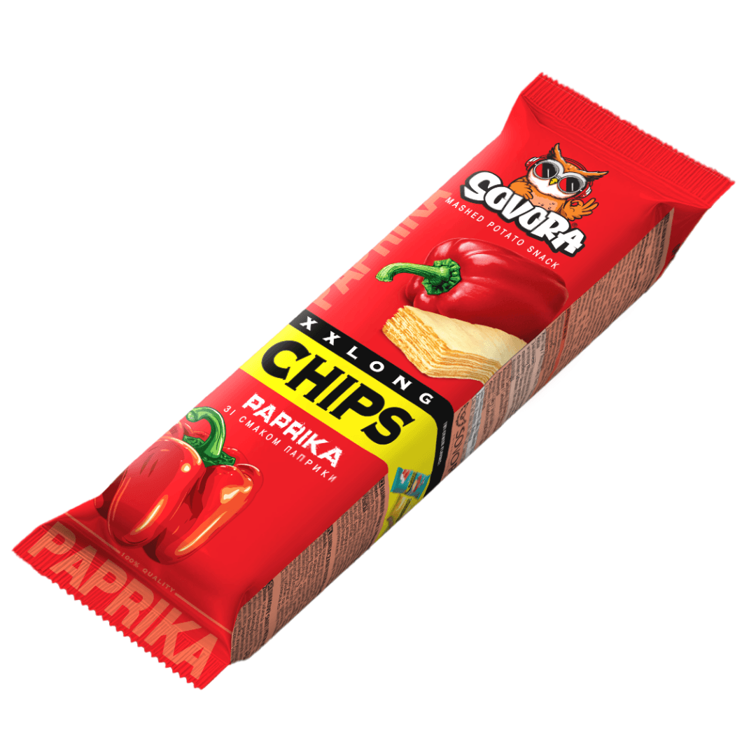 Sovora XXLong CHIPS PAPRIKA 70g