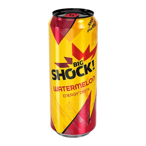 Big Shock! Energetický nápoj Watermelon 500ml plech