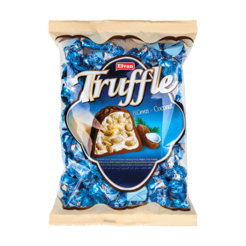 Elvan Truffle kokosová příchuť 1kg – čokoládové lanýže s kokosem