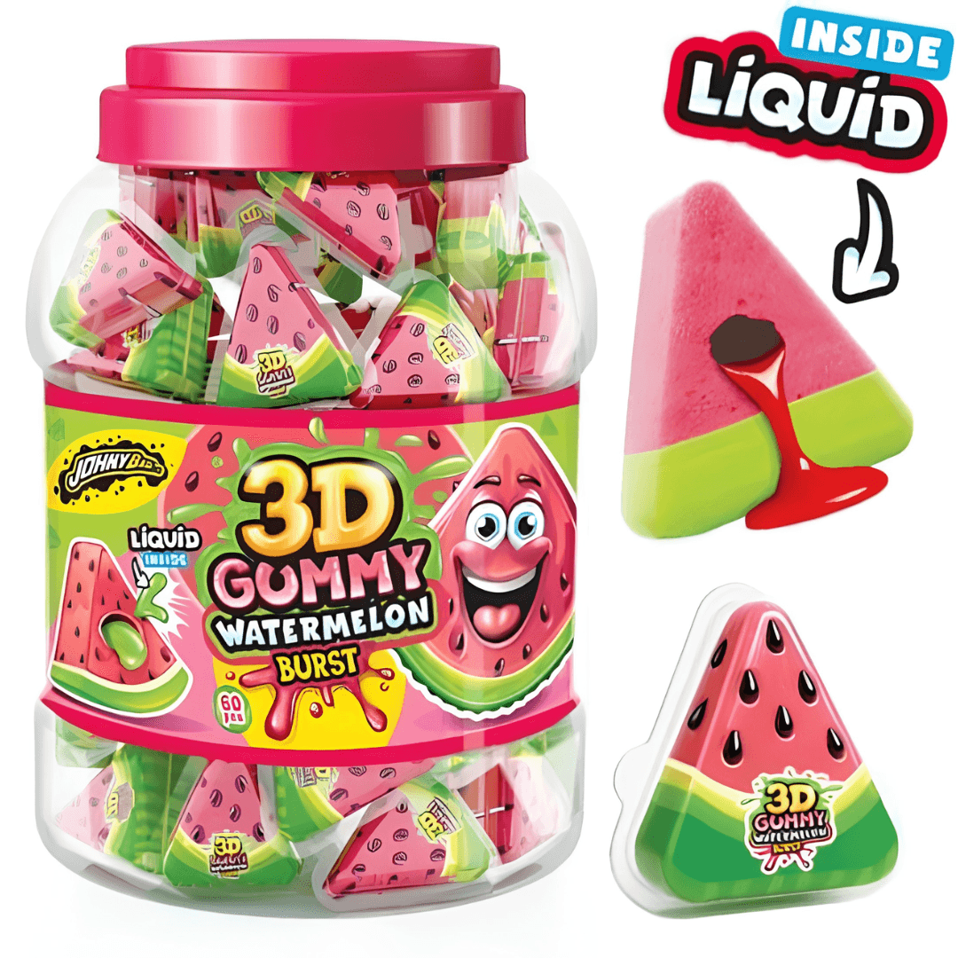 JohnyBee 3D Juicy Gummy Watermelon želé 18g