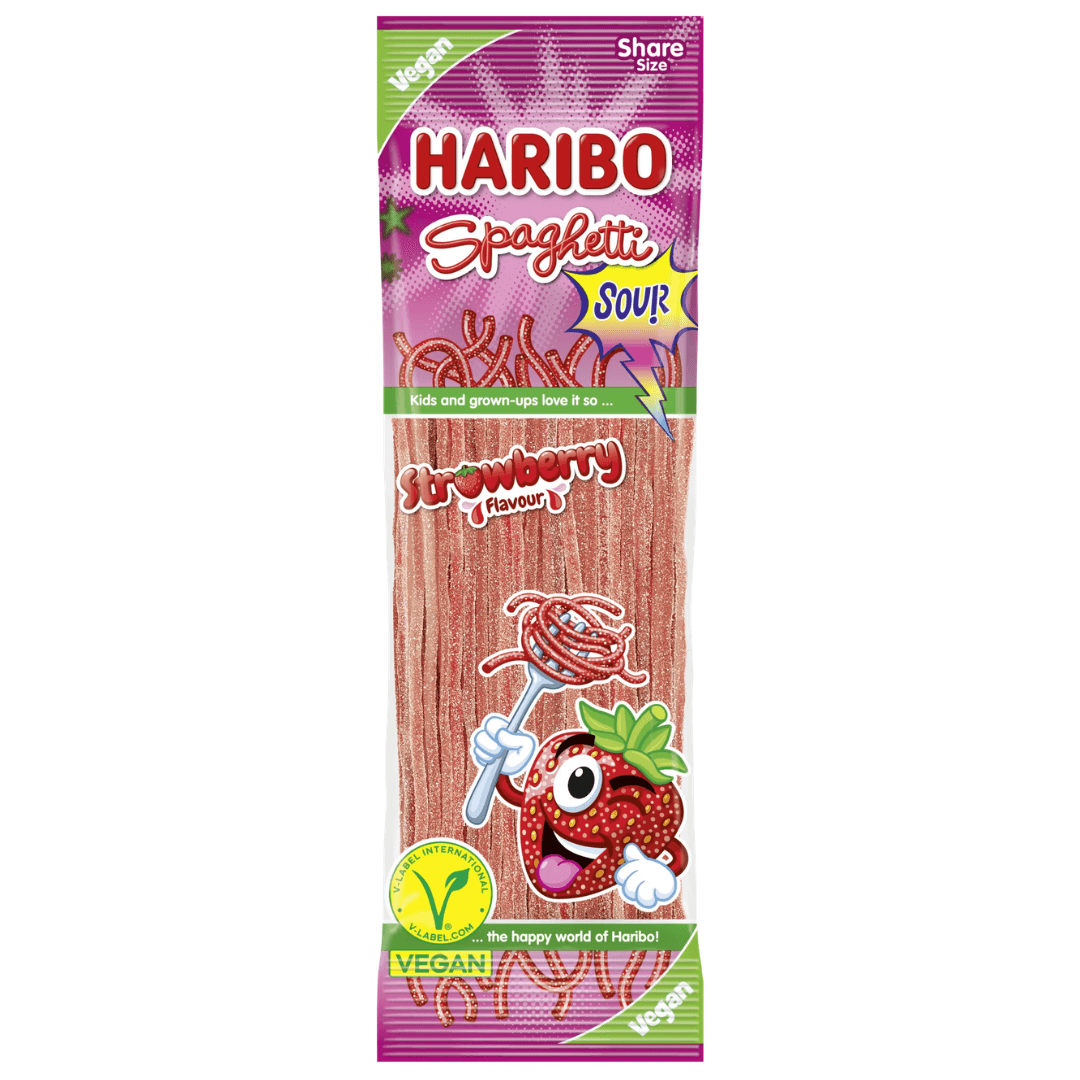 Haribo Spaghetti Strawberry Sour 200g