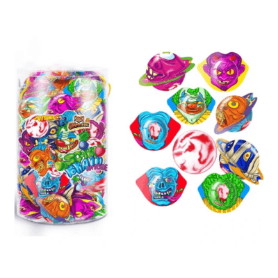 Jimmy Fox Scary Brain 18g × 90 – Ovocné želé bonbony ve tvaru mozku