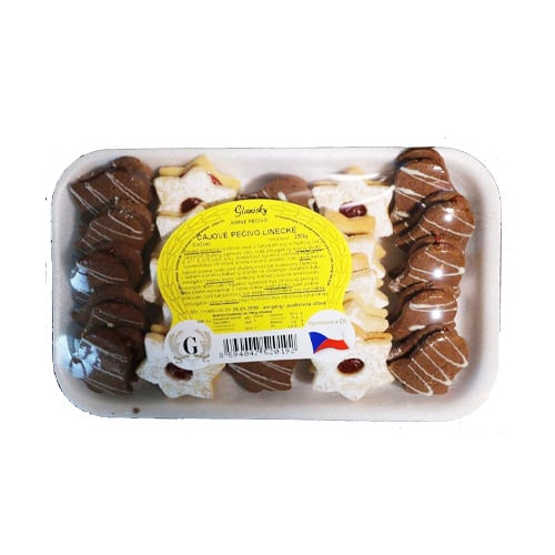 Glanis Linecké čajové pečivo 250g – Tradiční máslové cukroví k čaji i kávě