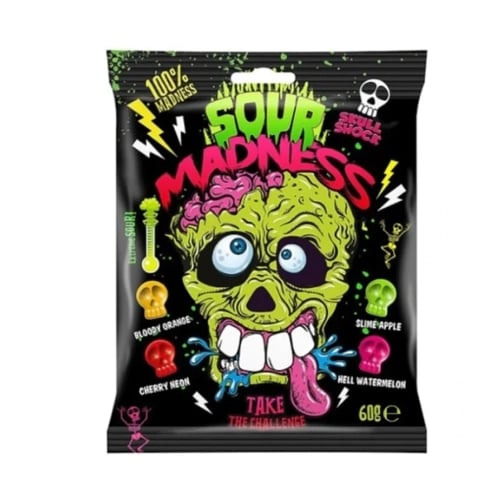 Argo Sour Madness Extra Kyselé Bonbony 60g × 10 – Bonbony pro milovníky kyselých výzev