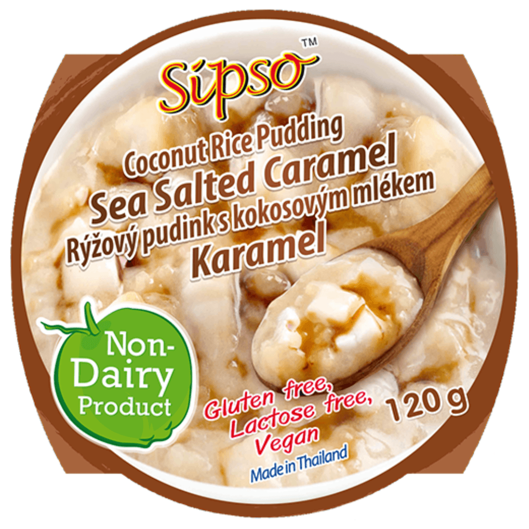 Sipso Rýžový pudink s kokosovým mlékem Slaný karamel 120 g
