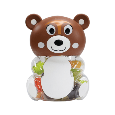 P Cup Bear Bílý 13g × 100 – Medvídek s ovocným želé