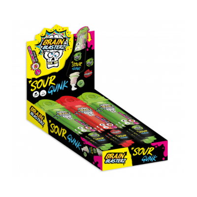 Brain Blasterz Sour Gunk 28ml × 12 – Tekutá kyselá sladkost v tubě
