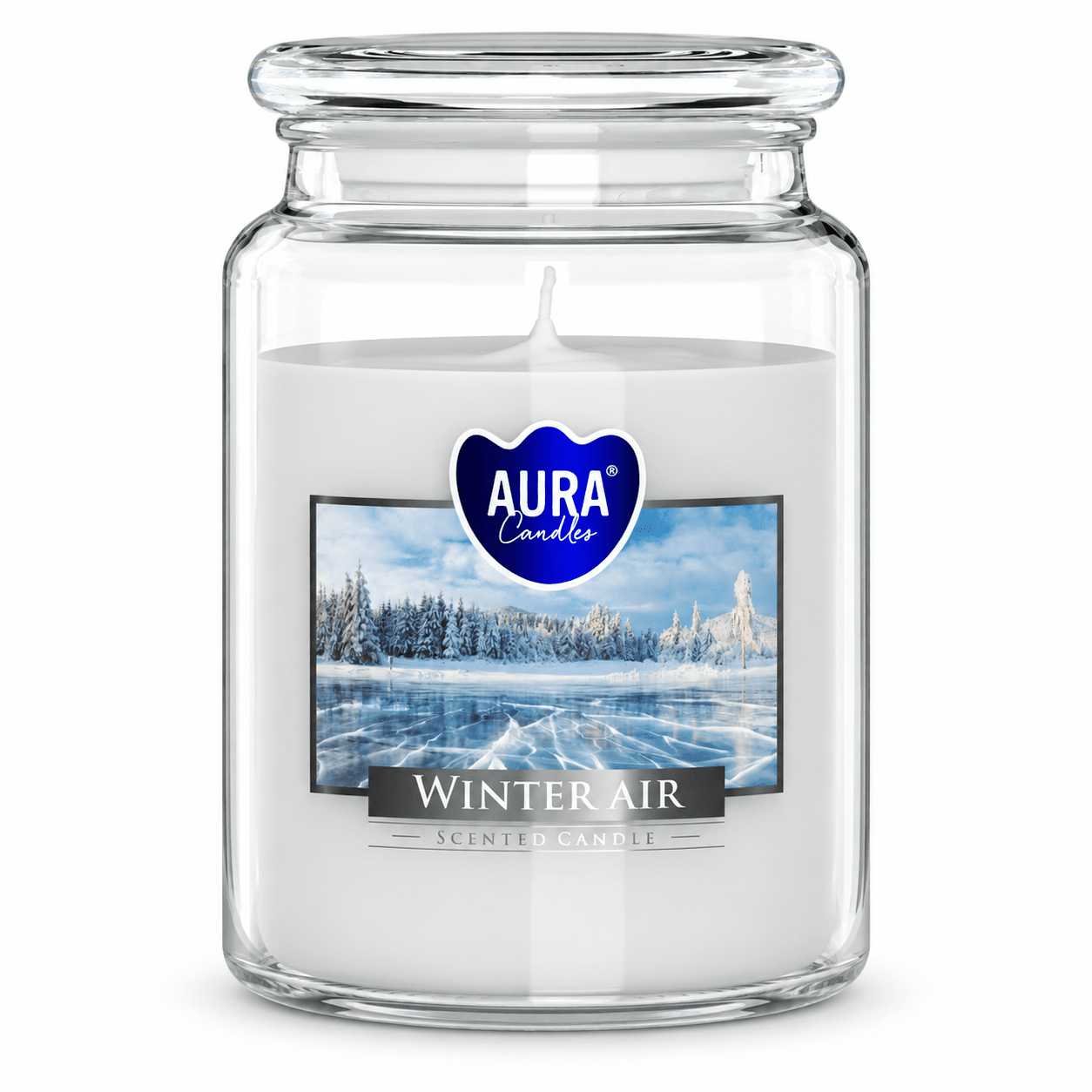 Bispol Aura Winter Air – vonná svíčka ve skle 500 g