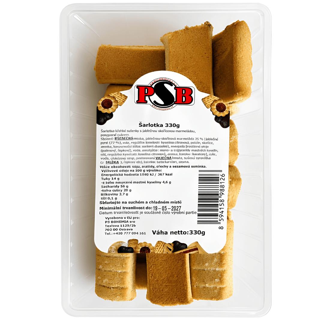PSB ŠARLOTKA jablko/skořice 330g