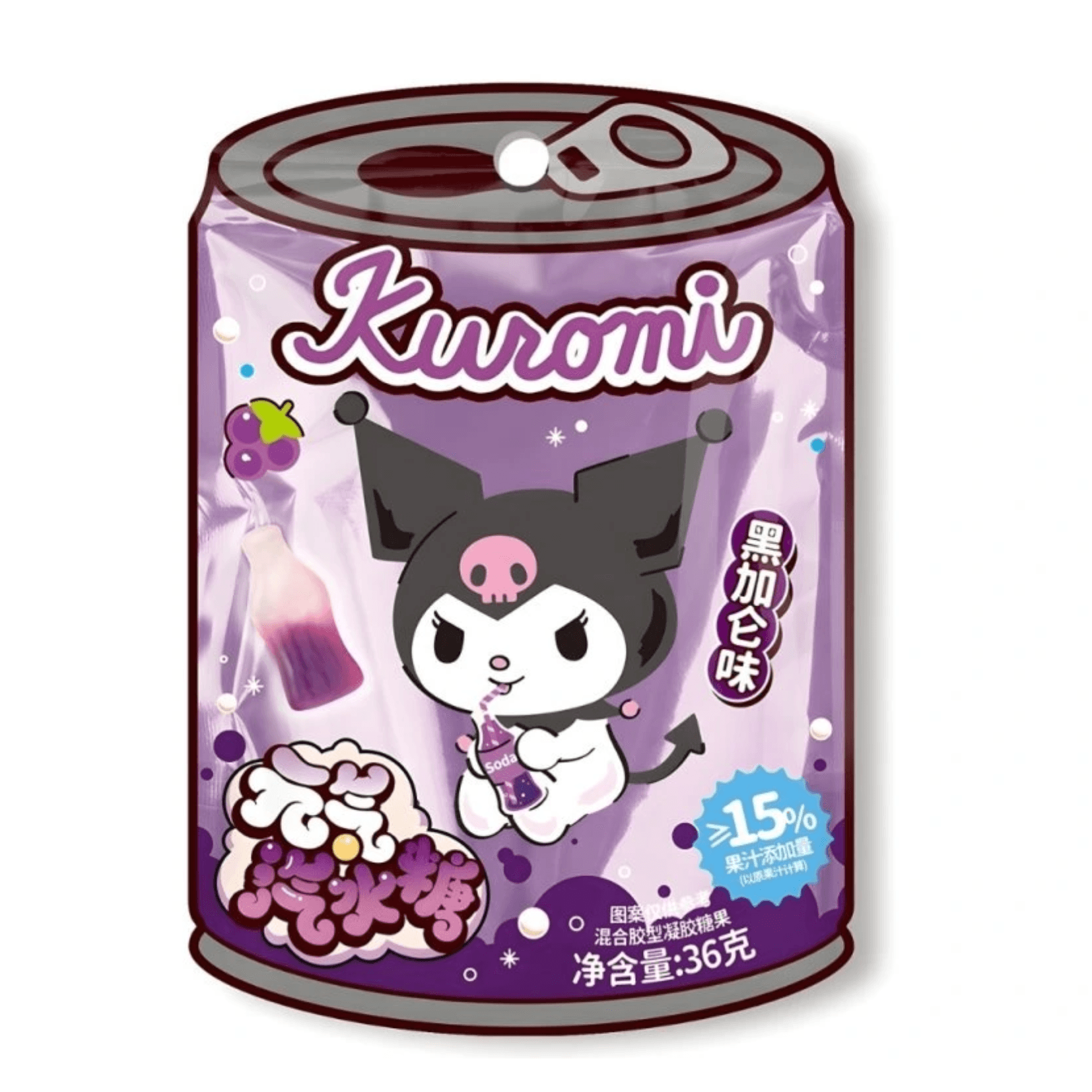 Qi Kuromi Blackcurrant Soda Gummy 36g