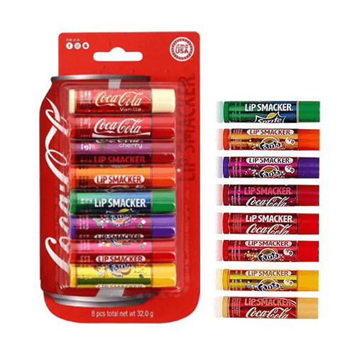 Lip Smacker Coca-Cola Party Pack balzám na rty 8 ks 32 g