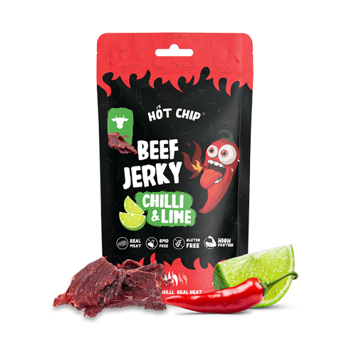 Hot Chip Jerky Limetka & Chilli 25 g