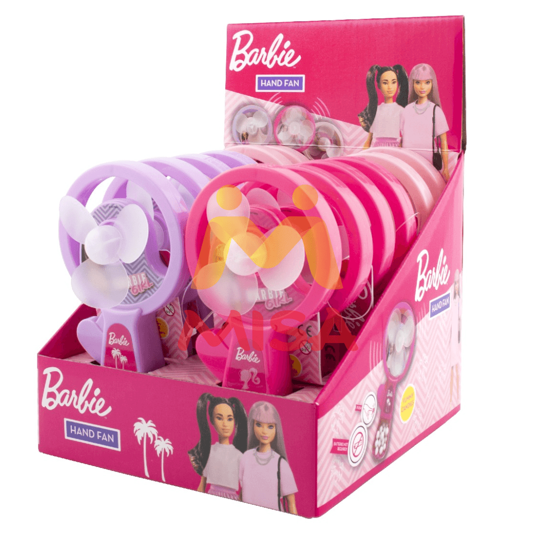 Barbie hand fan – větráček s cukrovinkou 5g