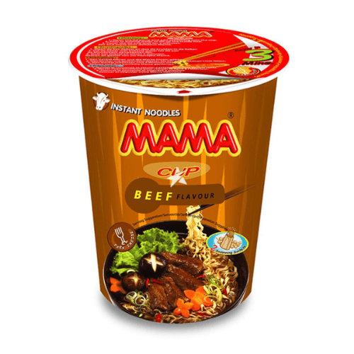Mama instantní nudlová polévka s hovězí příchutí v kelímku 70g