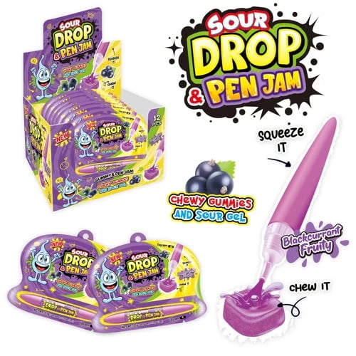 Blackcurrent Sour Drop Pen Jam 55gx12