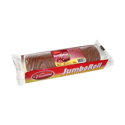 Vincinni Jumbo Roll s krémem s višnovou příchutí 300g