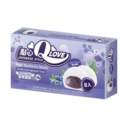 QLove Wild Blueberry Mini Mochi 80g