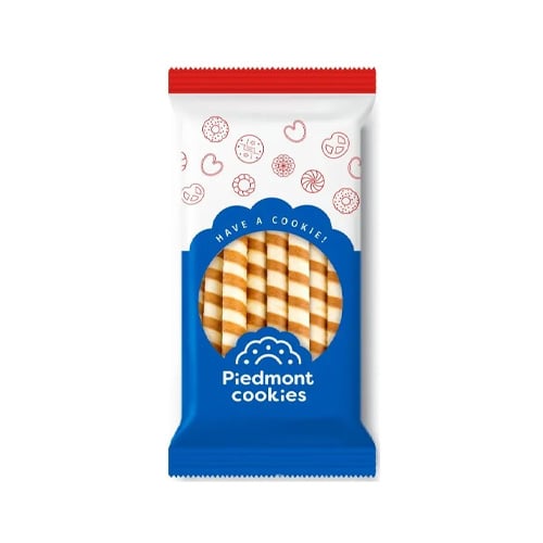 Piedmont Cookies Vaflové trubičky s náplni vanilka 160g