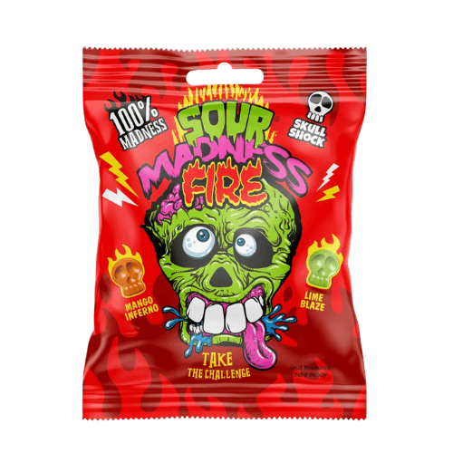Argo Sour Madness Fire extra kyselé bonbóny 60g červené