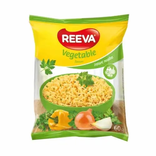 Reeva Inst. Nudle Zeleninovou Příchutí 60x60g